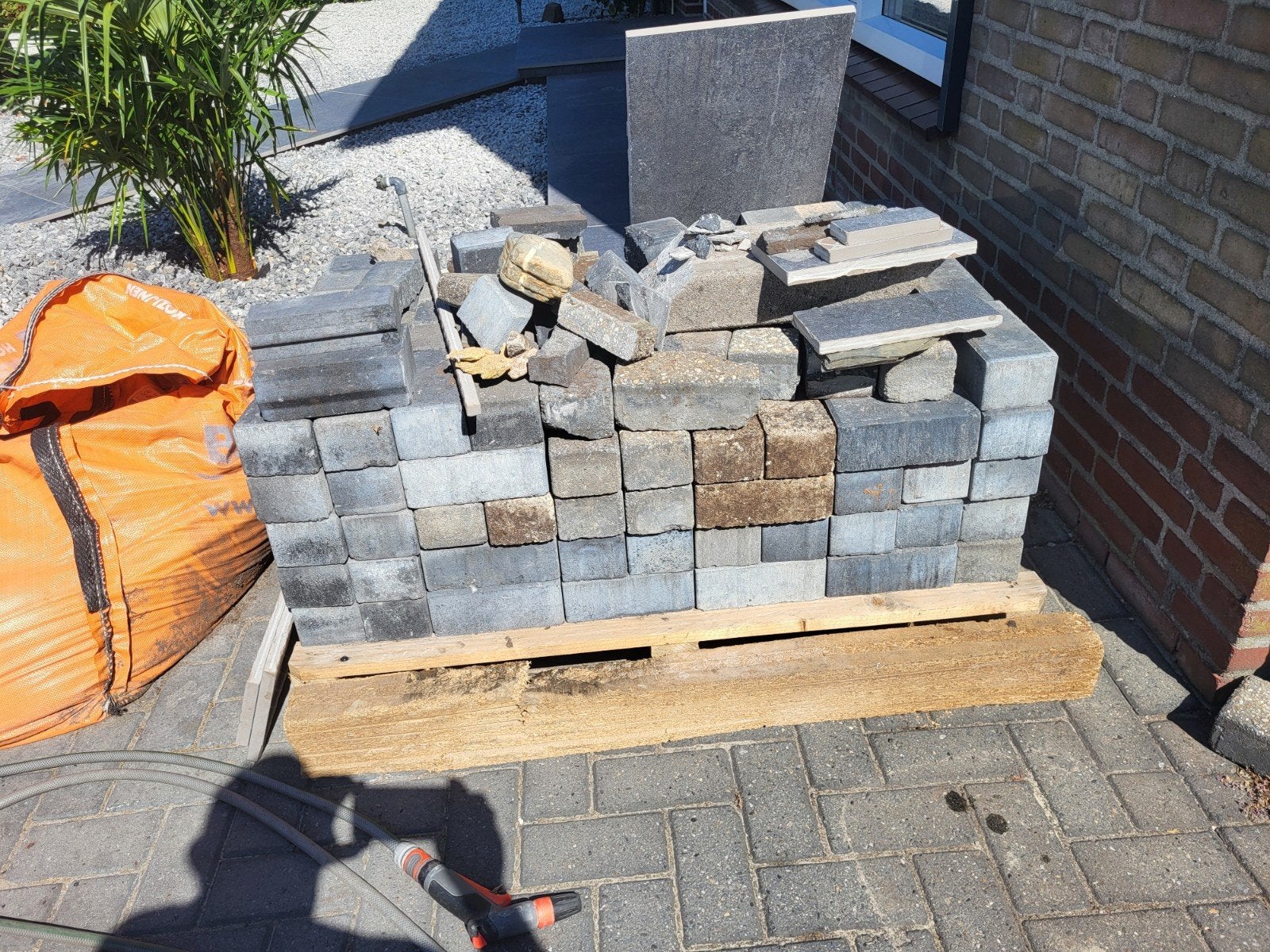 Nieuwe en gebruikte betonklinkers, Ophalen, Gebruikt, Klinkers, Minder dan 5 m²