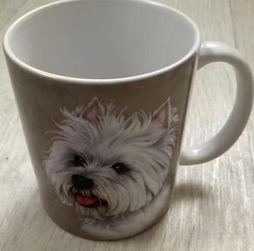Mok met Westie Hond Afbeelding, Ophalen of Verzenden, Zo goed als nieuw, Overige stijlen, Mok
