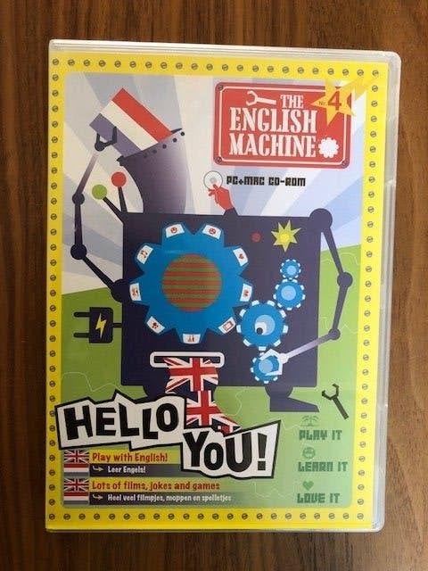 Pc +Mac cd rom: The English Machine- Hello You- leer Engels., Puzzel en Educatief, 1 speler, Eén computer, Ophalen of Verzenden