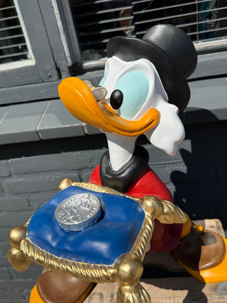 Dagobert Duck Beeldje - Disney Collectible, Verzamelen, Disney, Ophalen, Donald Duck, Zo goed als nieuw, Beeldje of Figuurtje