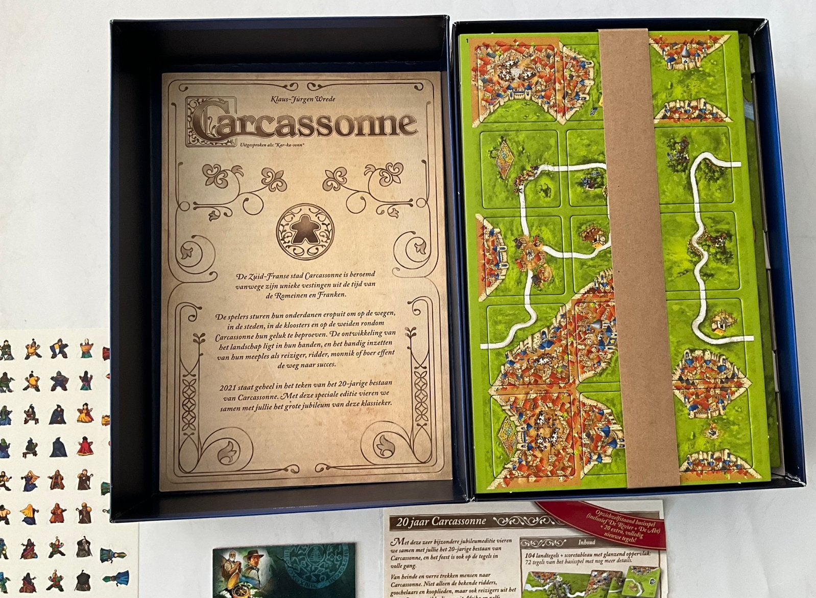 Carcassonne 20 Jaar Jubileumeditie Bordspel Collector’s item, Ophalen of Verzenden, Zo goed als nieuw