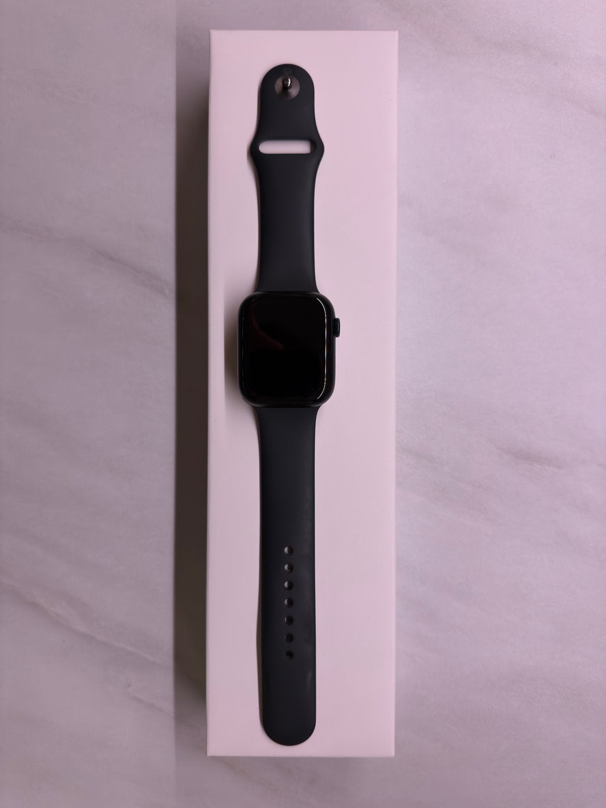 Apple Watch Series 8 45mm Middernacht Wifi + 4G, Gebruikt, Zwart, IOS, Stappen