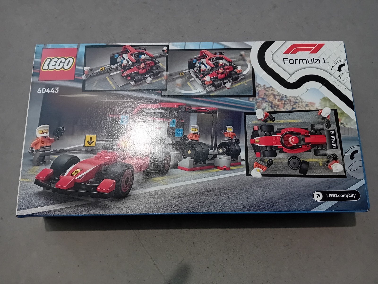 LEGO City Formule 1 Racewagen en Garage (60443), Lego, Nieuw, Ophalen of Verzenden, Complete set