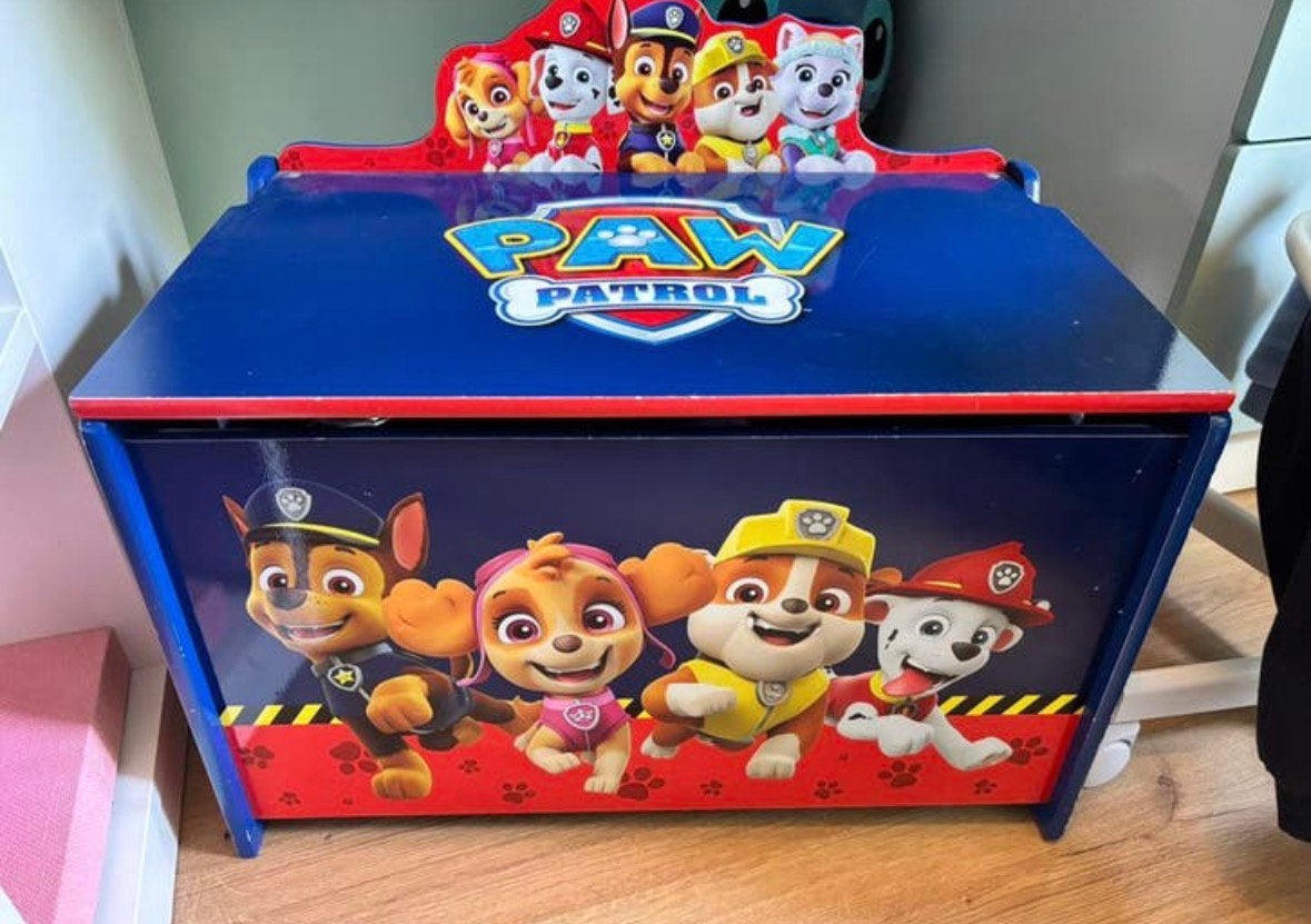 Paw Patrol speelgoedkist opberg bankje kinderkamer, Ophalen, Zo goed als nieuw, Overige typen