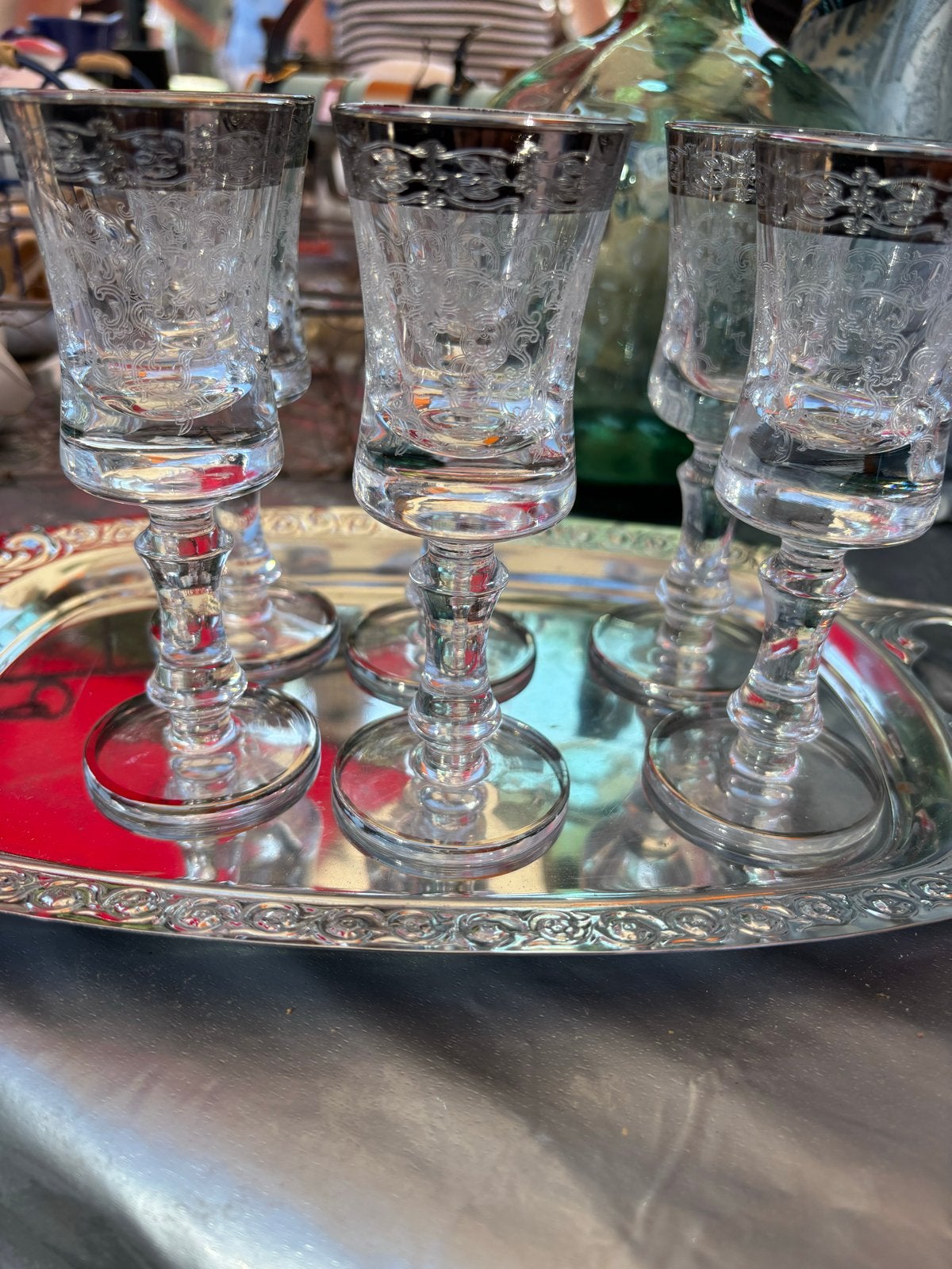 Murano likeur glaasjes, de Medici, Italië, Ophalen