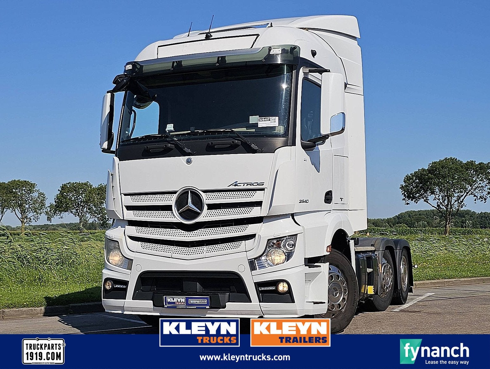 MERCEDES-BENZ ACTROS 2540 6x2, Automaat, Euro 6, 394 pk, Wit