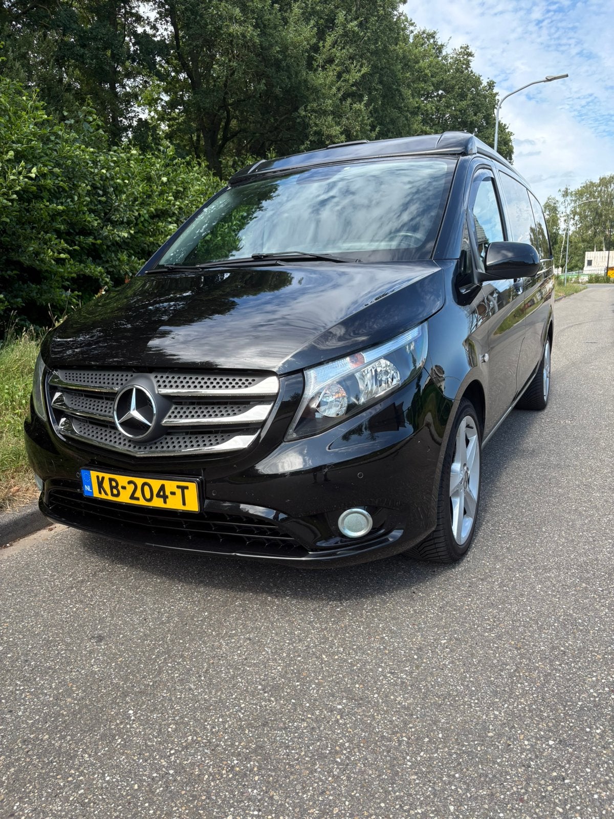 Mercedes-Benz Vito 114 CDI L Camper Tourer AUT 2016 zwart, Auto's, Mercedes-Benz, Automaat, 2000 kg, Zwart, Origineel Nederlands