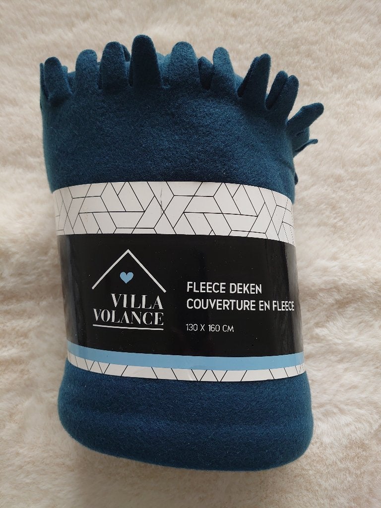 fleece deken Villa Volance Nieuw, Fleecedeken, Verzenden, 130 cm, Nieuw