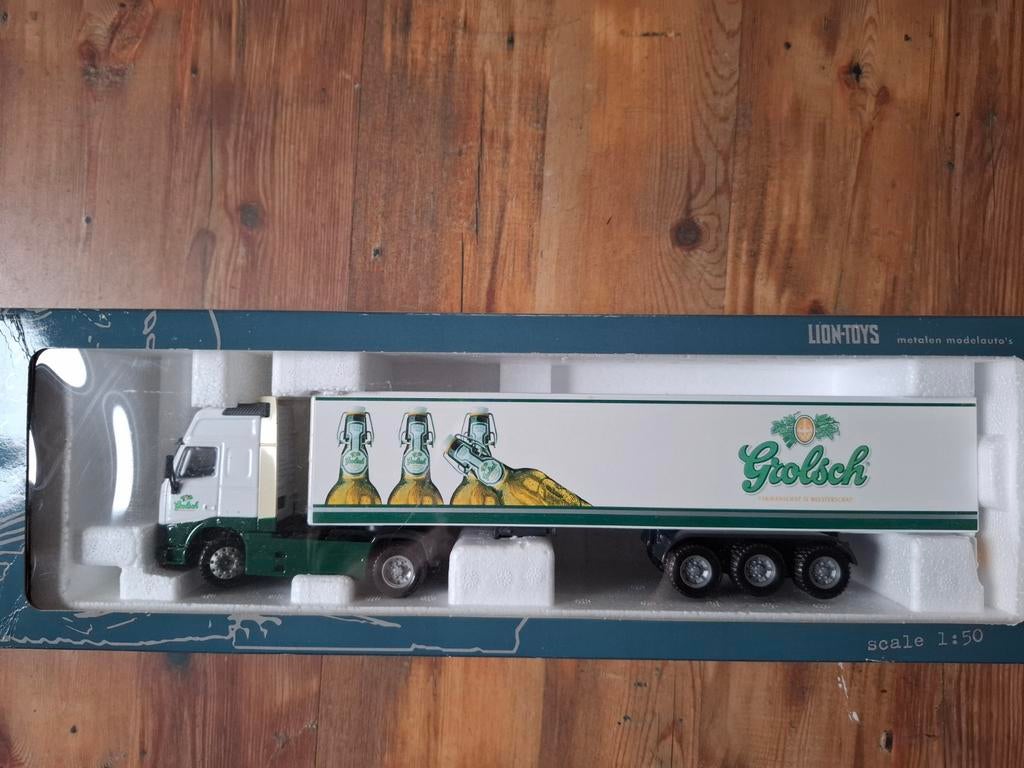 Lion Toys Grolsch Vrachtwagen Model 1:50, Ophalen of Verzenden, Nieuw, Bus of Vrachtwagen, Overige merken