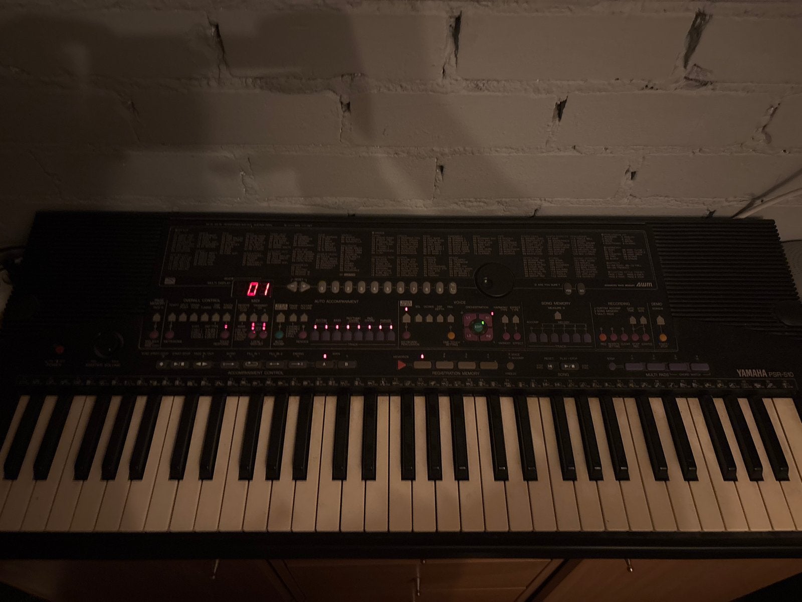 Yamaha PSR-510 Keyboard met MIDI en aanslaggevoeligheid, Muziek en Instrumenten, Ophalen, Yamaha, Aanslaggevoelig, 61 toetsen