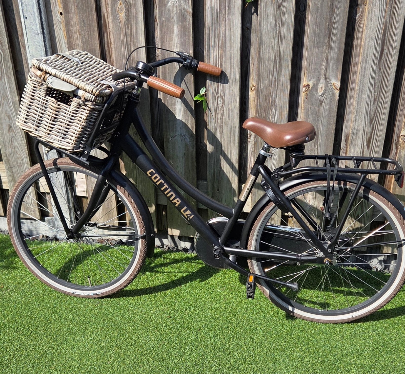 Cortina U4 Transportfiets Dames - 24 inch, Gebruikt, Versnellingen, 50 tot 53 cm, Trommelrem