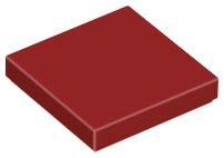 Lego Tegels/Tiles 2x2 donker rood 49 stuks, Kinderen en Baby's, Speelgoed | Duplo en Lego, Ophalen of Verzenden, Zo goed als nieuw