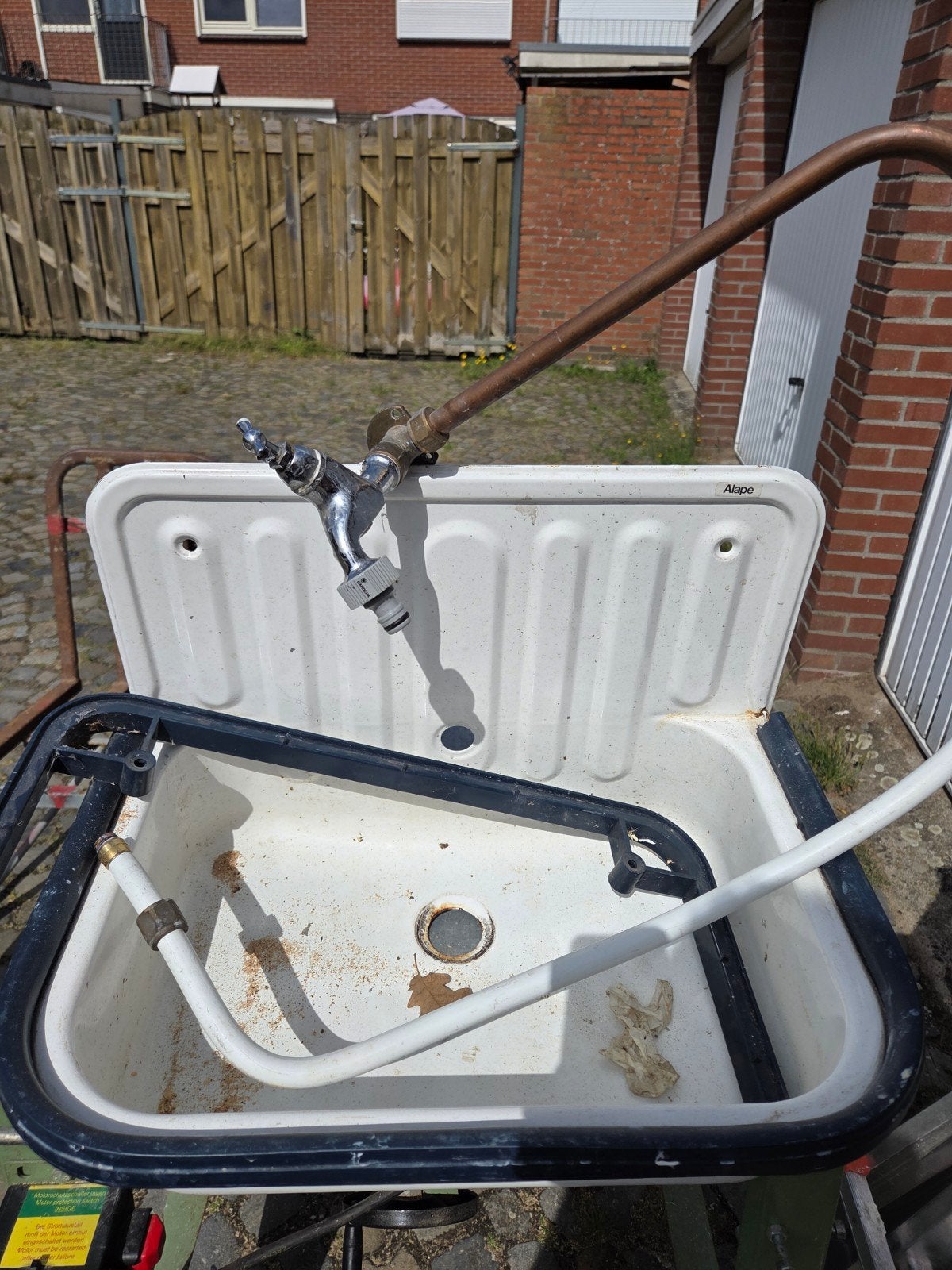 Alape wasbak met kraan en leidingen, Ophalen of Verzenden