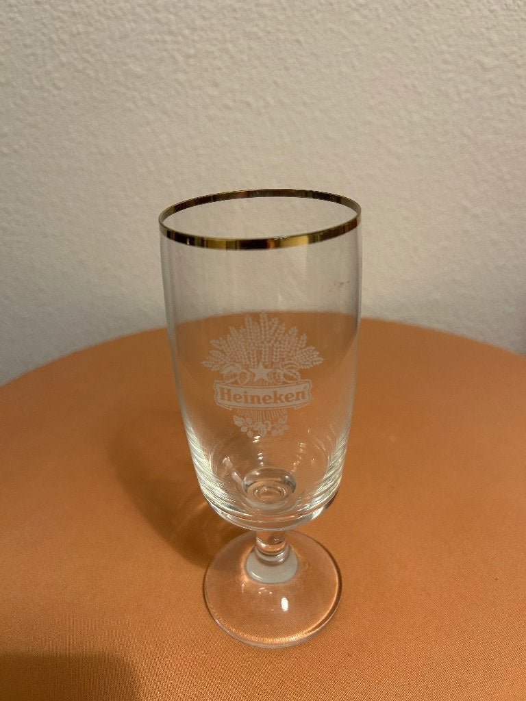 Heineken oud voetglas, Verzamelen, Ophalen, Zo goed als nieuw, Glas of Glazen, Heineken