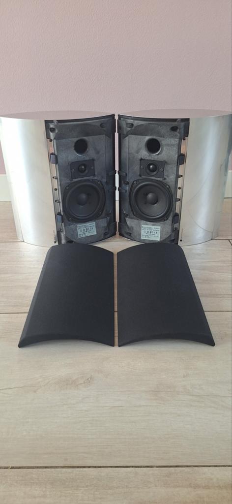 Bang & Olufsen BeoLab 4000 met muurbeugels, Ophalen, Front, Rear of Stereo speakers, Overige merken