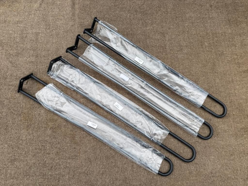 4x hairpin tafelpoot mat zwart 71cm zgan, Huis en Inrichting, Tafelonderdelen, Tafelpoot, 50 tot 100 cm, Ophalen of Verzenden