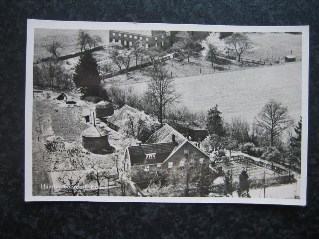 HAARLO Luchtopname Boerderij Kuenen, Ophalen of Verzenden, 1940 tot 1960, Gelderland