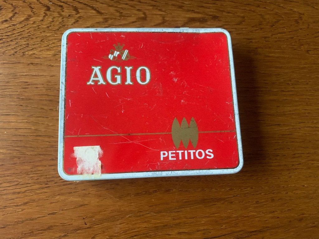 Blik "AGIO" 'Petitos' Sigaren, Verzamelen, Blikken, Ophalen of Verzenden, Zo goed als nieuw, Overige