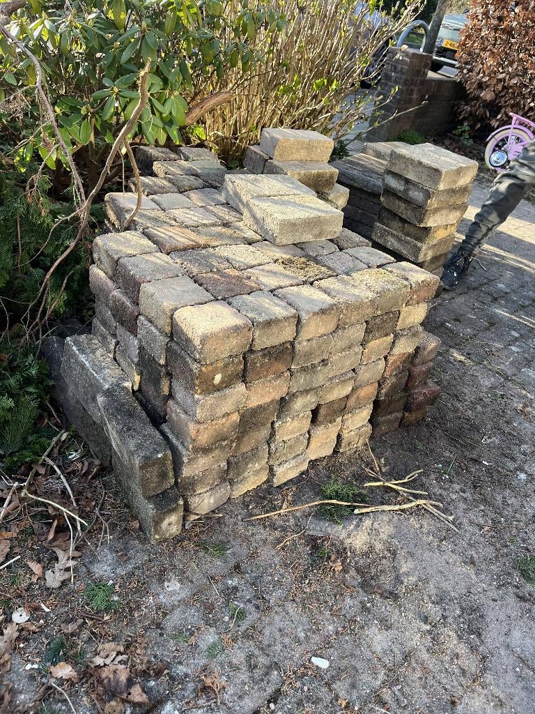 Tegels en klinkers divers, Tuin en Terras, Ophalen, Gebruikt, Klinkers, 10 m² of meer
