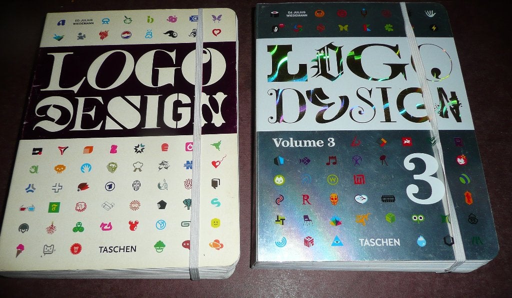 LOGO DISIGN VOLUME 1 & 3 - WIEDEMANN., Boeken, Ophalen of Verzenden, Zo goed als nieuw, Grafische vormgeving, LOGO DISIGN VOLUME 1 & 3 - WIEDEMANN.