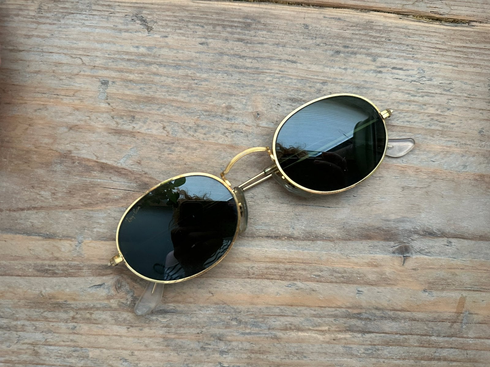 Vintage Ray-Ban door Bausch & Lomb zonnebril met ovale vorm, Gebruikt, Zonnebril, Overige kleuren, Verzenden
