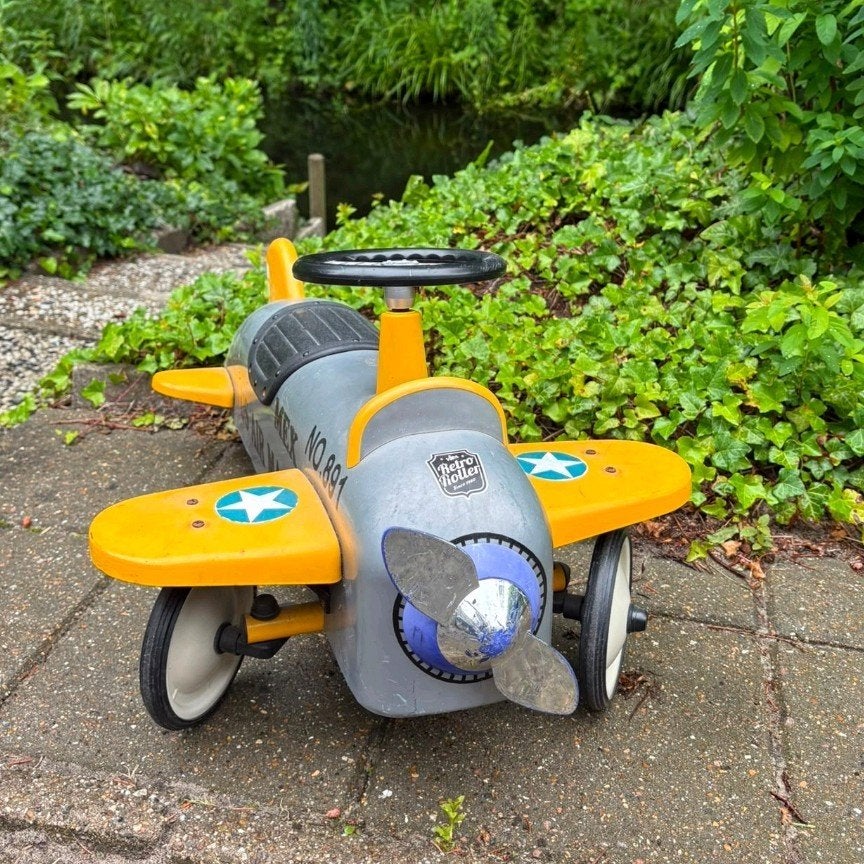 Retro Roller Loopvliegtuig US Air Mail, Kinderen en Baby's, Ophalen, Gebruikt, Loopvoertuig