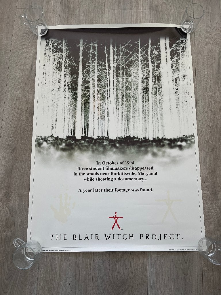 The Blair Witch Project poster | horror filmposter | 90 x 64, Rechthoekig Staand, Ophalen of Verzenden, Zo goed als nieuw, A1 t/m A3