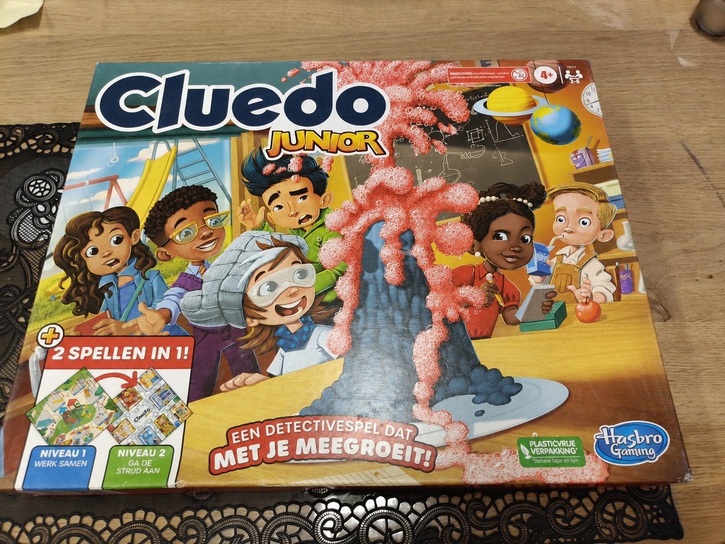 Cluedo Junior Bordspel - 2 Meegroei-Niveaus, Ophalen of Verzenden, Nieuw, Hasbro Gaming