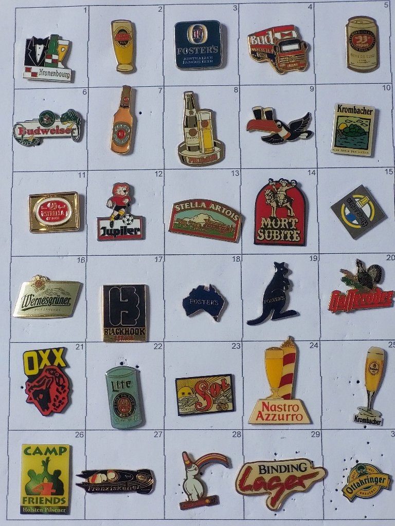 Lot pins BIER 1, Ophalen, Gebruikt, Overige onderwerpen