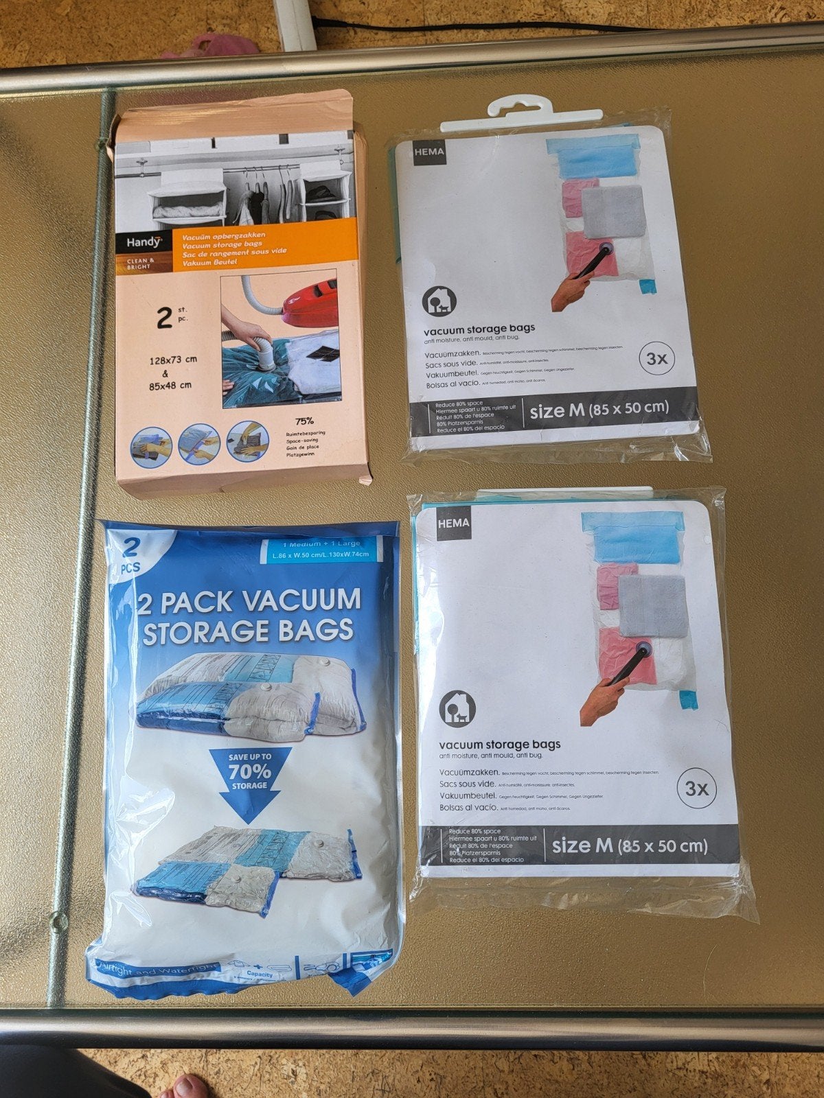 10 vacuumzakken voor bijvoorbeeld kleding, Ophalen, Nieuw