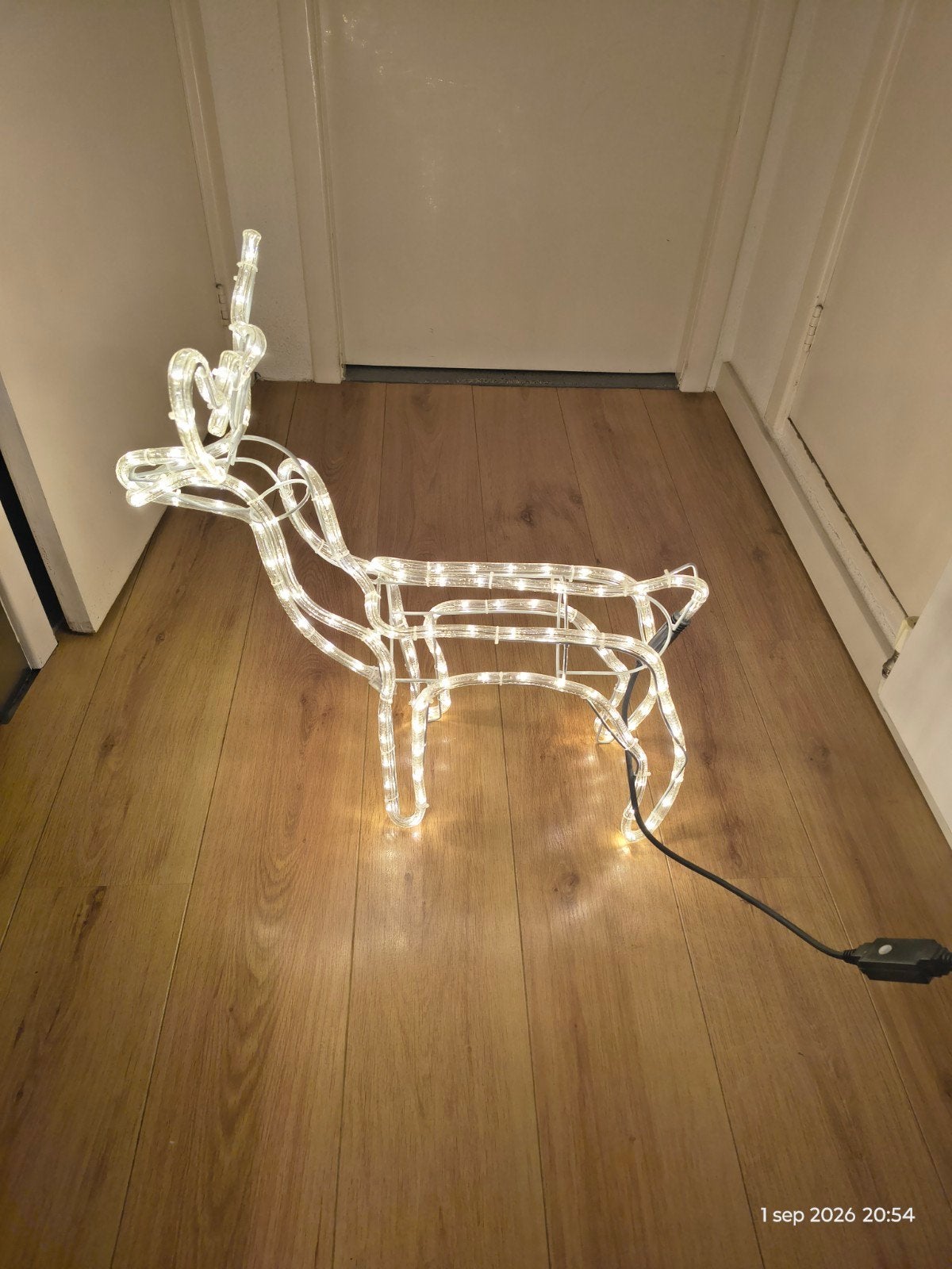 verlicht hert voor de kerst., Diversen, Kerst, Ophalen of Verzenden, Zo goed als nieuw