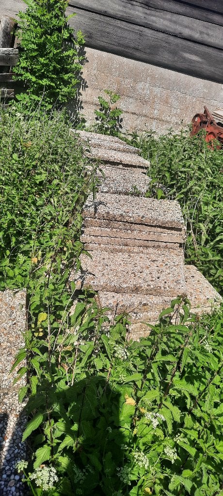 Grindtegels 60x40x4, Tuin en Terras, Ophalen, Gebruikt
