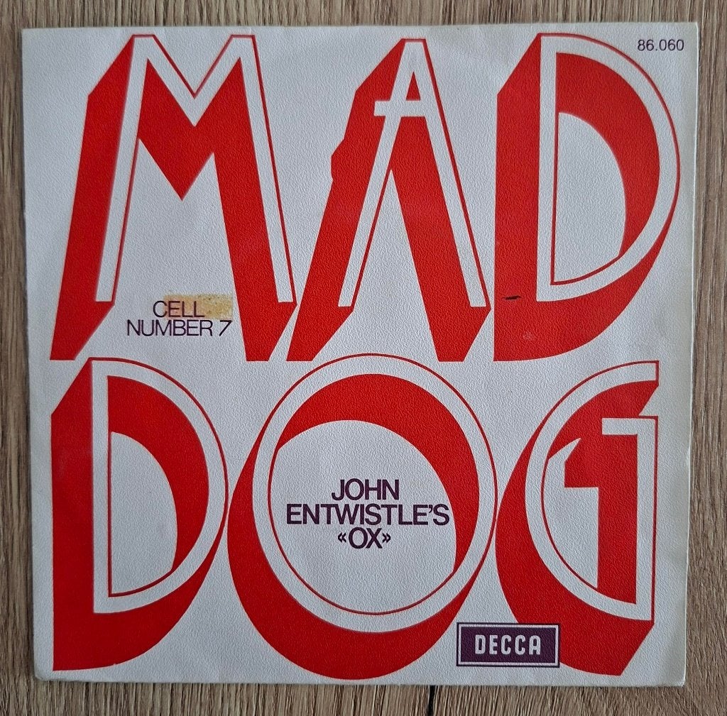 The Who John Entwistle Franse single Mad Dog, Ophalen of Verzenden, Gebruikt, 7 inch, Pop