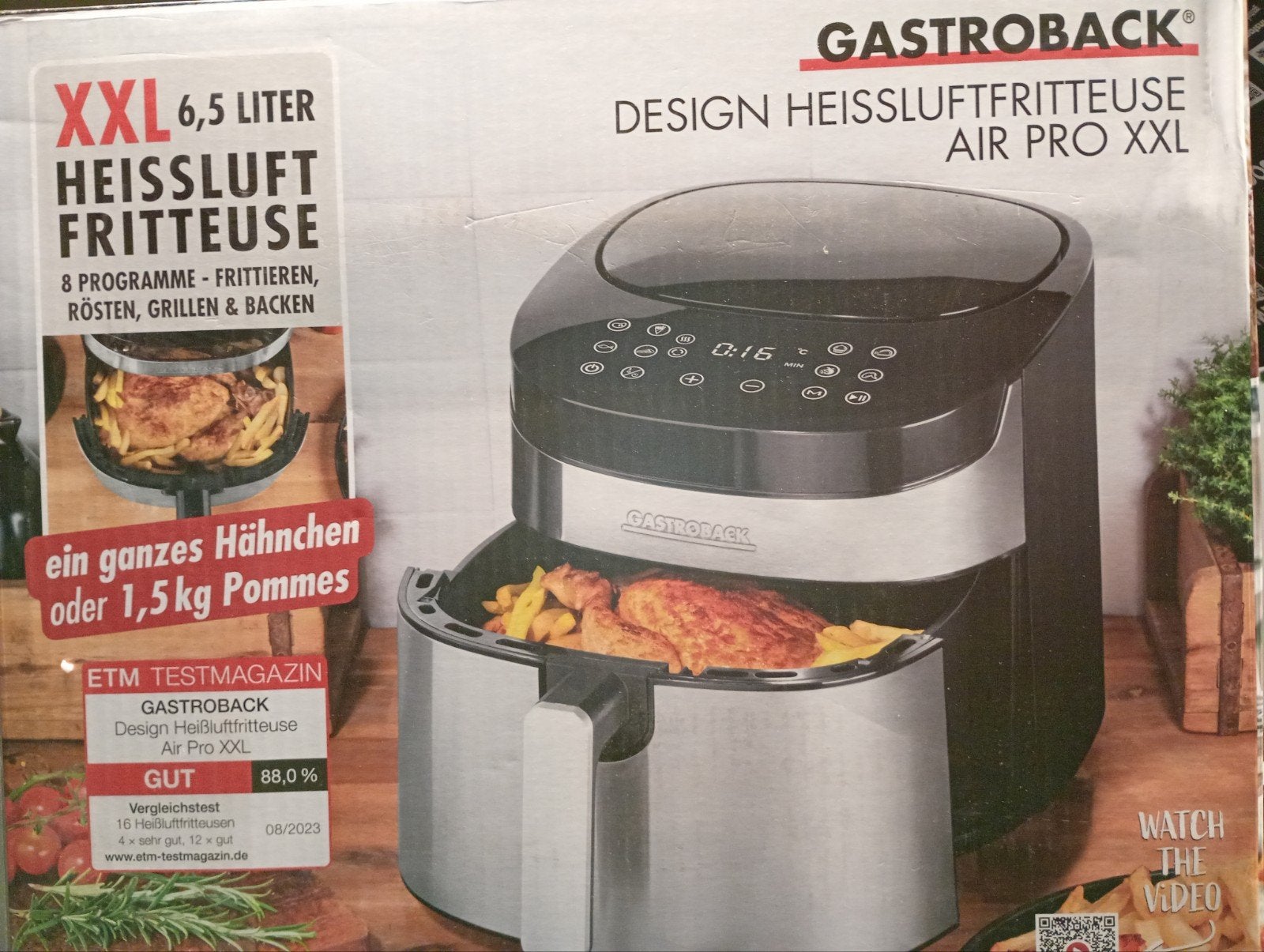 Nieuw Gastroback Design Airfryer Air Pro XXL 6.5L, Witgoed en Apparatuur, Koffiezetapparaten, Ophalen of Verzenden, Nieuw