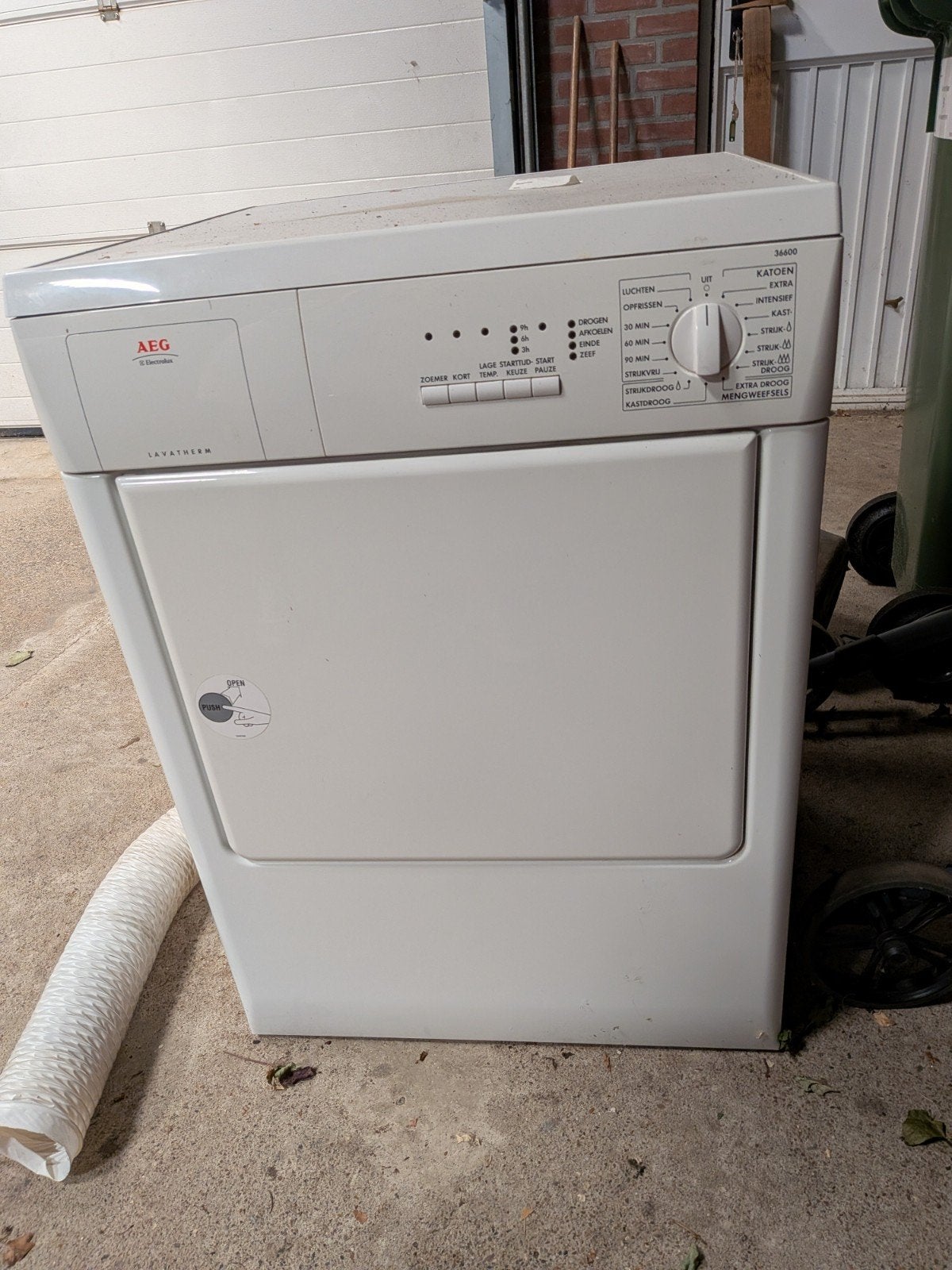 wasdroger aeg lavatherm 36600, Ophalen, Gebruikt, Luchtafvoer, 4 tot 6 kg