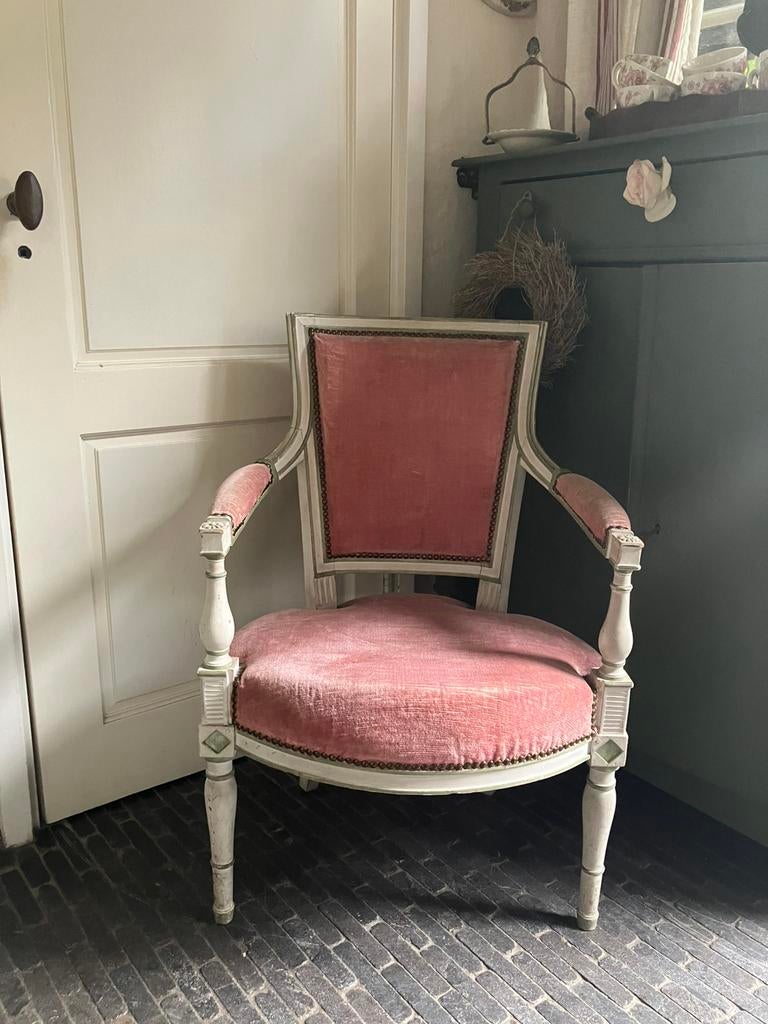 Leuk brocante stoeltje., Antiek en Kunst, Ophalen of Verzenden