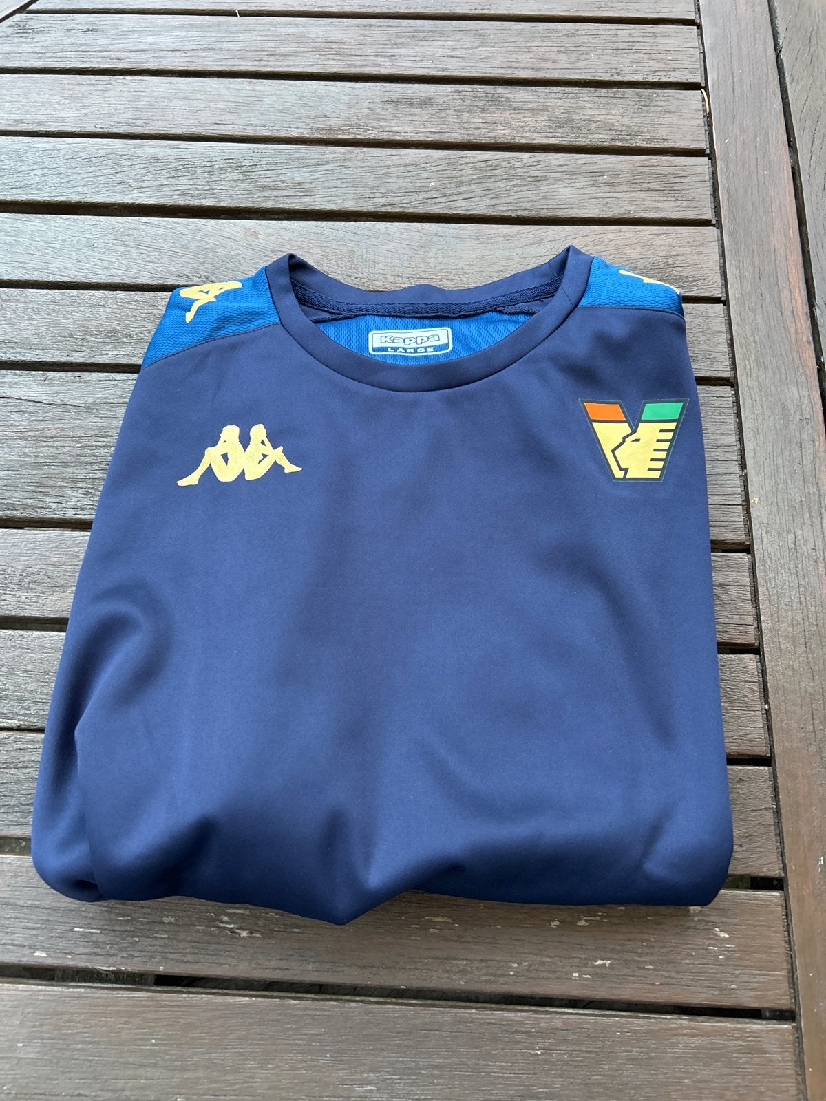 Kappa Voetbalshirt Lange Mouwen - Maat L nieuw, Maat 52/54 (L), Blauw, Ophalen of Verzenden, Zo goed als nieuw