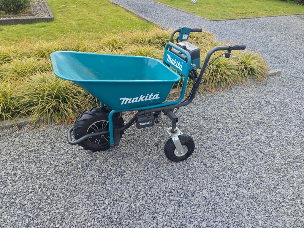 Makita DCU180 accu kruiwagen (alleen machine), Ophalen