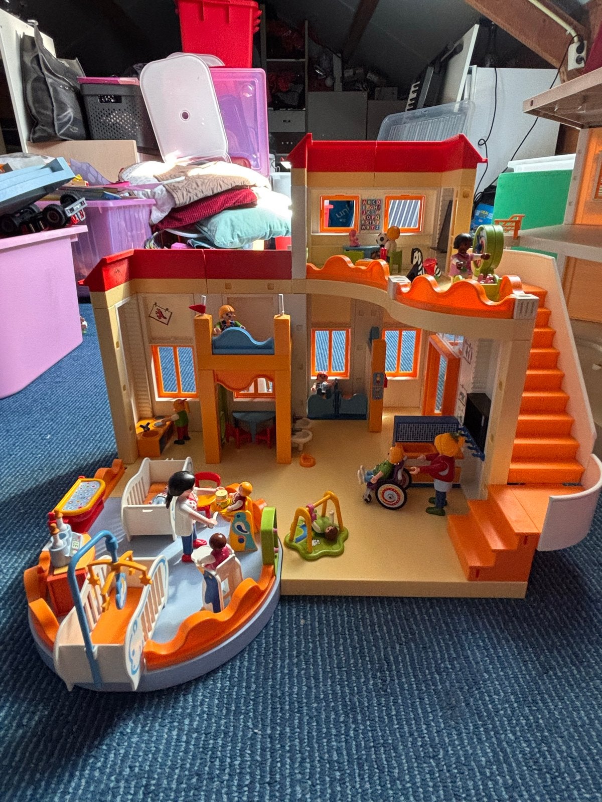 Playmobil Kinderdagverblijf - Compleet en Goede Staat, Ophalen, Gebouw, Complete set, Zo goed als nieuw