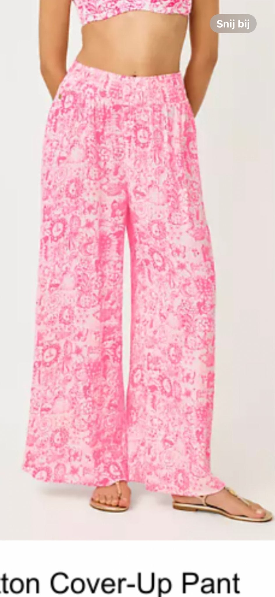Lilly Pulitzer Enzo Cover-Up Pant - Cherry Blossom Pink, Maat 38/40 (M), Nieuw, Ophalen of Verzenden, Roze