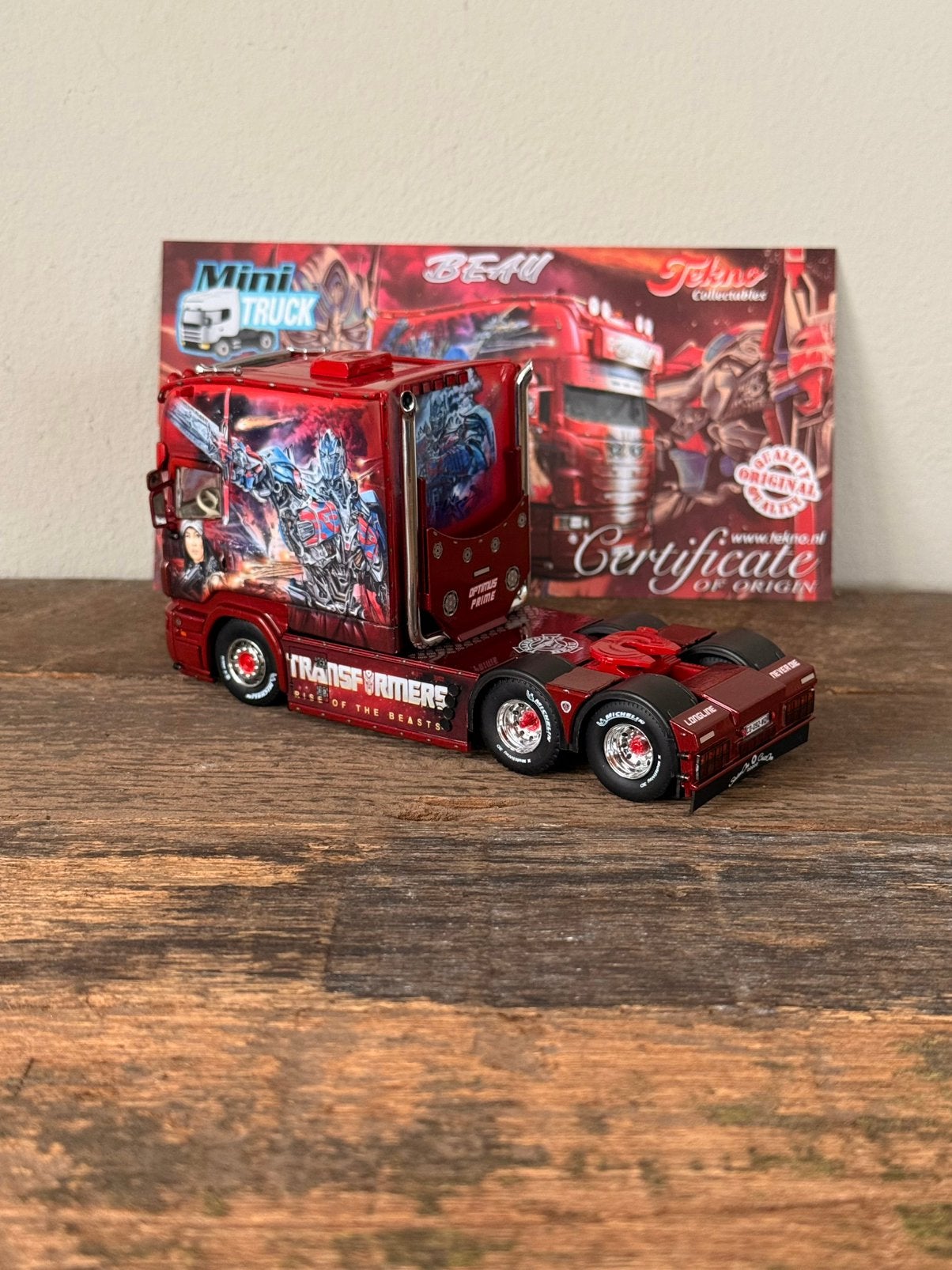 Tekno - Scania Longline Beau, Hobby en Vrije tijd, Modelauto's | 1:50, Ophalen of Verzenden, Bus of Vrachtwagen, Tekno