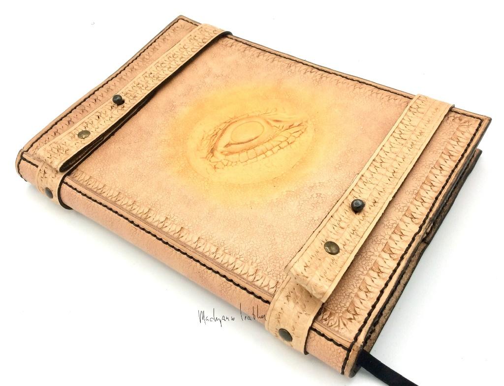 Reptilian notebook 001 vintage look notitieboek drakenoog, Verzenden, Nieuw, A5