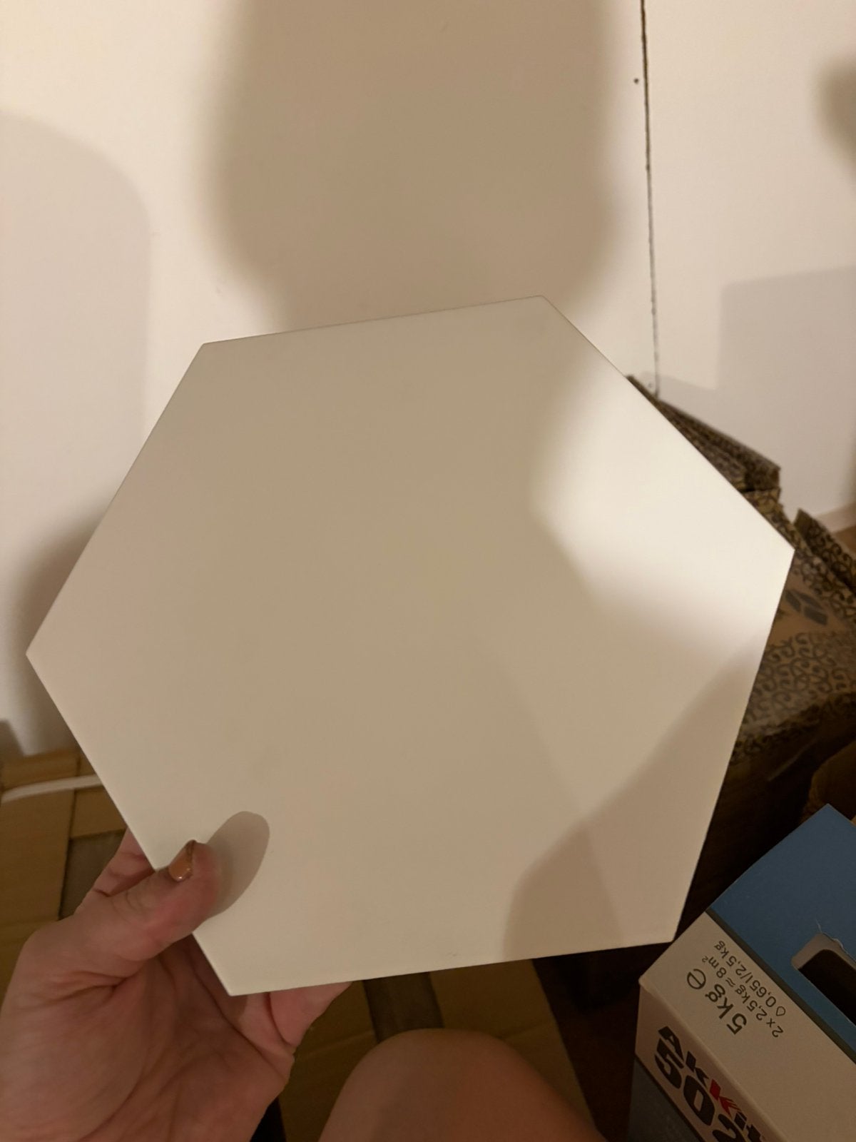 Hexagon tegels wit, Ophalen, Nieuw, Minder dan 5 m², 20 tot 40 cm