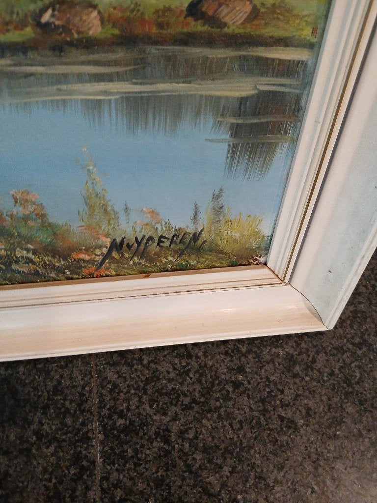 Olieverfschilderij, Ophalen of Verzenden, Gebruikt, Minder dan 50 cm, Schilderij