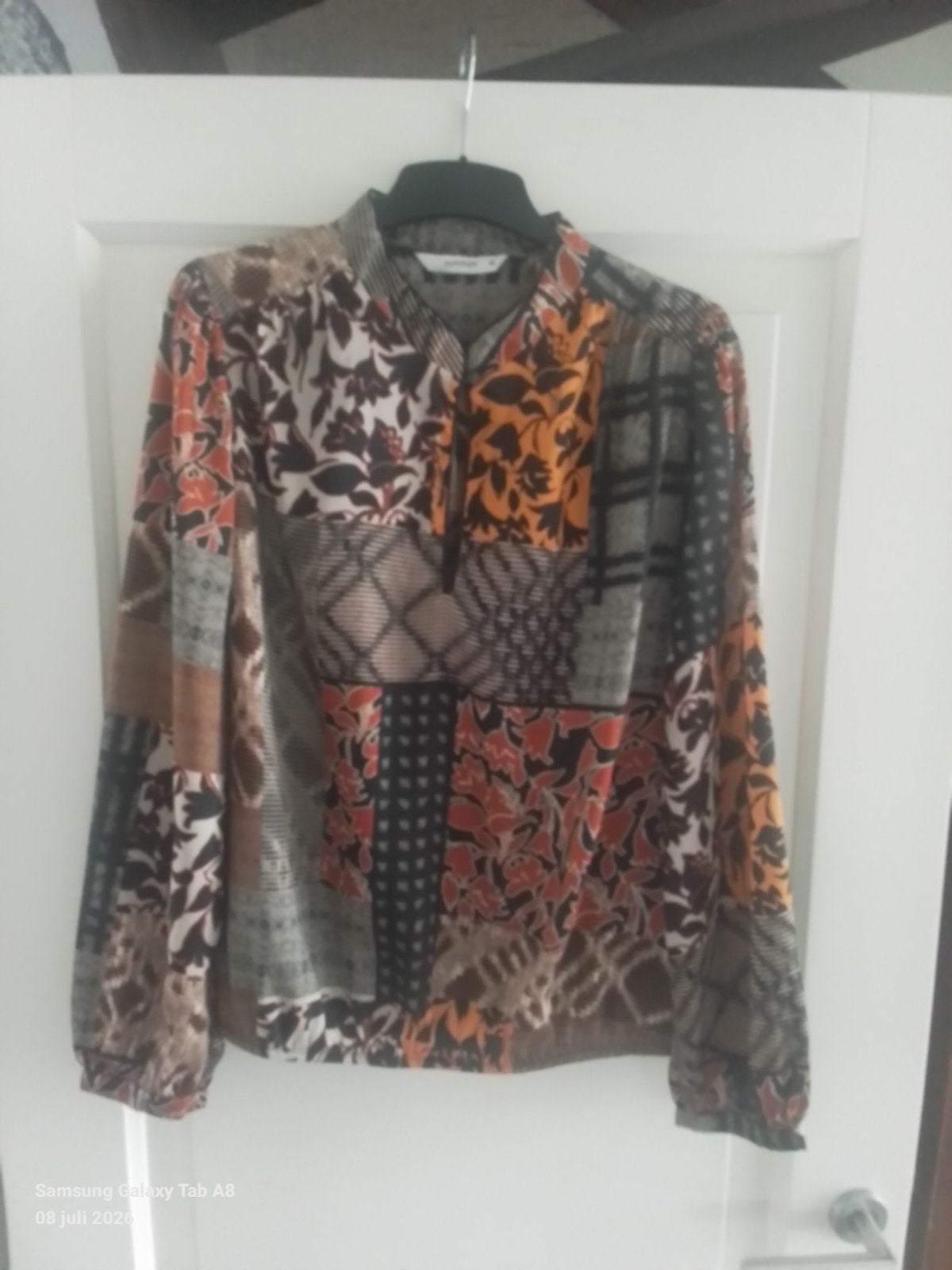 Kleurige blouse merk SUMMUM maat 46, Ophalen of Verzenden, Zo goed als nieuw, Maat 46/48 (XL) of groter, Zwart