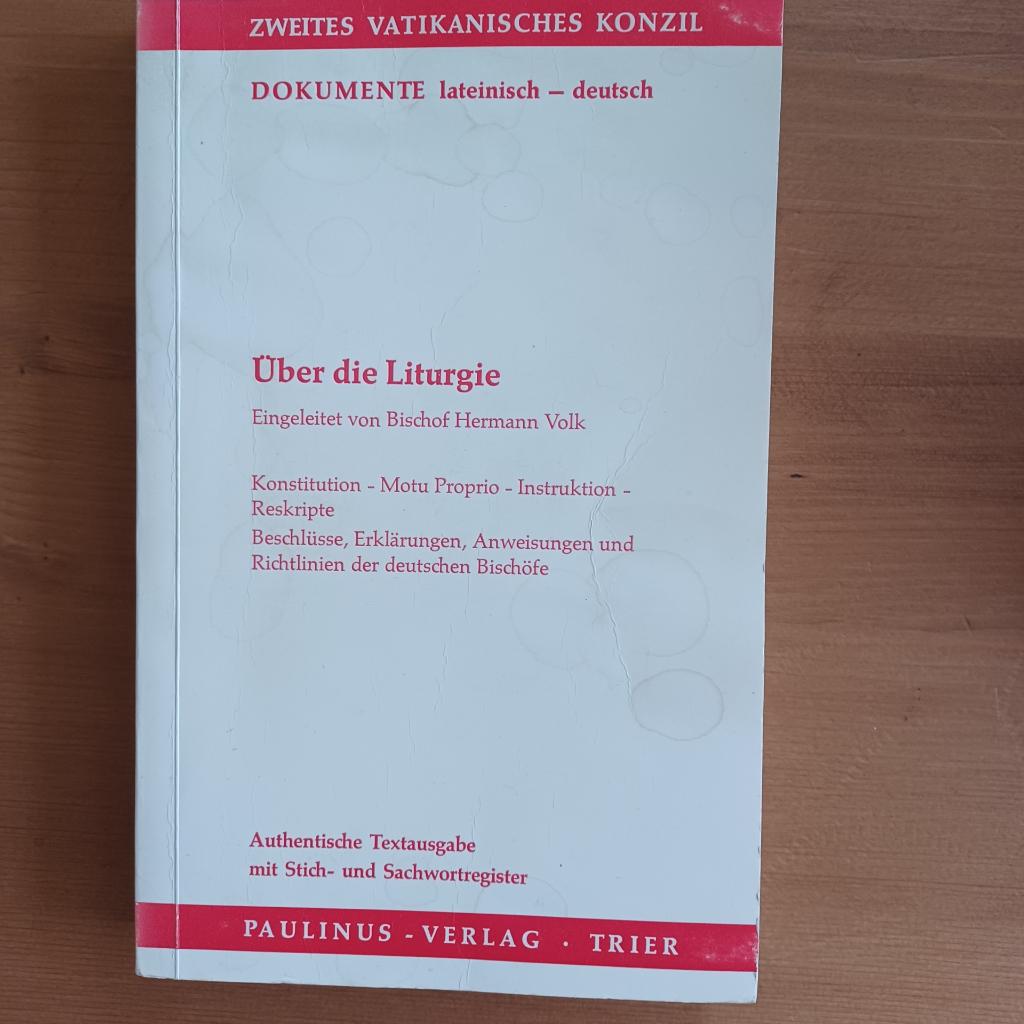 Über die Liturgie - Zweites Vatikanisches Konzil, Gelezen, Christendom | Katholiek, Ophalen of Verzenden, Bischof Hermann Volk Einleitung
