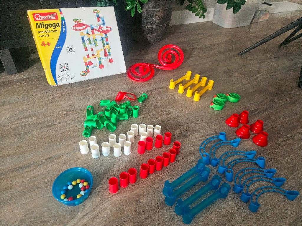 Migoga Marble Run Vortis - Complete Knikkerbaan 4+, Ophalen of Verzenden, Gebruikt, Overige merken