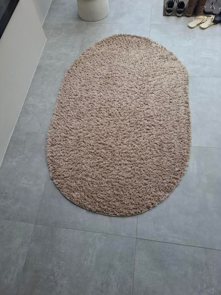 Zacht beige vloerkleed, ovaal 100x150 zgan, Ophalen, 100 tot 150 cm, Modern, Organisch, Comfortabel, Beige