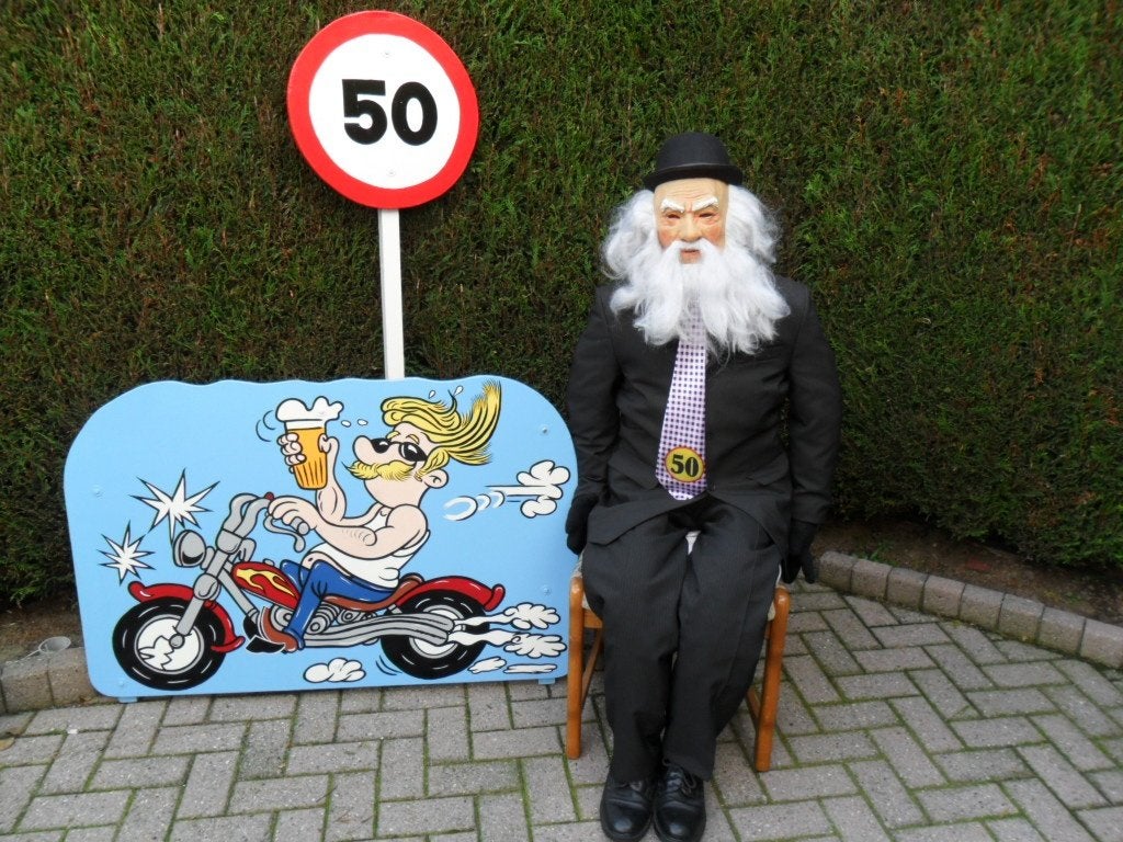 Verjaardag versiering voor onvergetelijke 50 jarige Abraham, Hobby en Vrije tijd, Feestartikelen | Verhuur, Ophalen, Nieuw, Abraham of Sarah