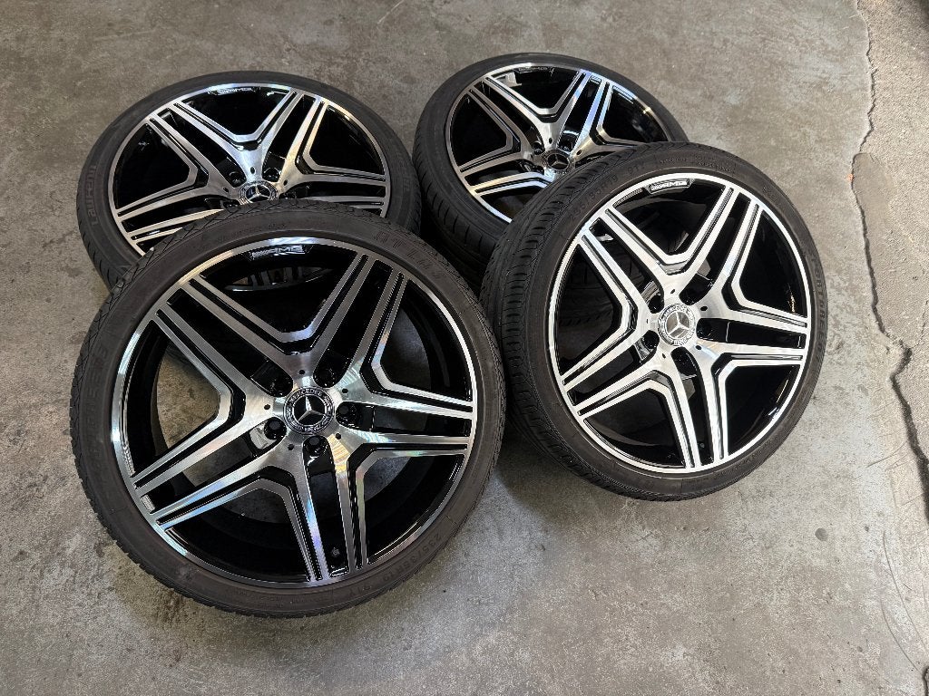 ✅ 19 inch Mercedes Amg GT velgen 5x112 C E klasse Breedset, 19 inch, Overige, Gebruikt, Overige